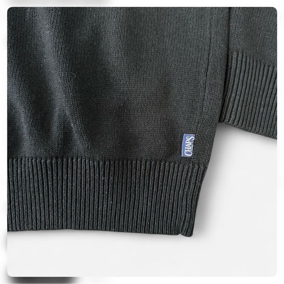 Chaps Black USA American Flag Knit Sweater Large NWT Team USA Americana Preppy - Picture 8 of 8